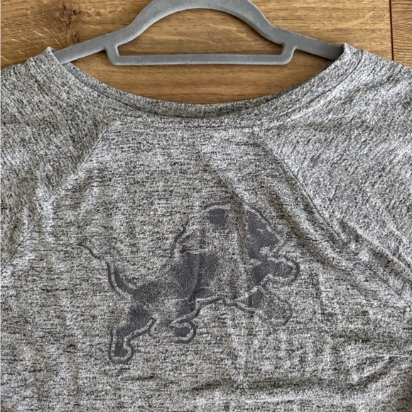 Gray Soft Faded Detroit Lions Long Sleeve - Picture 3 of 5